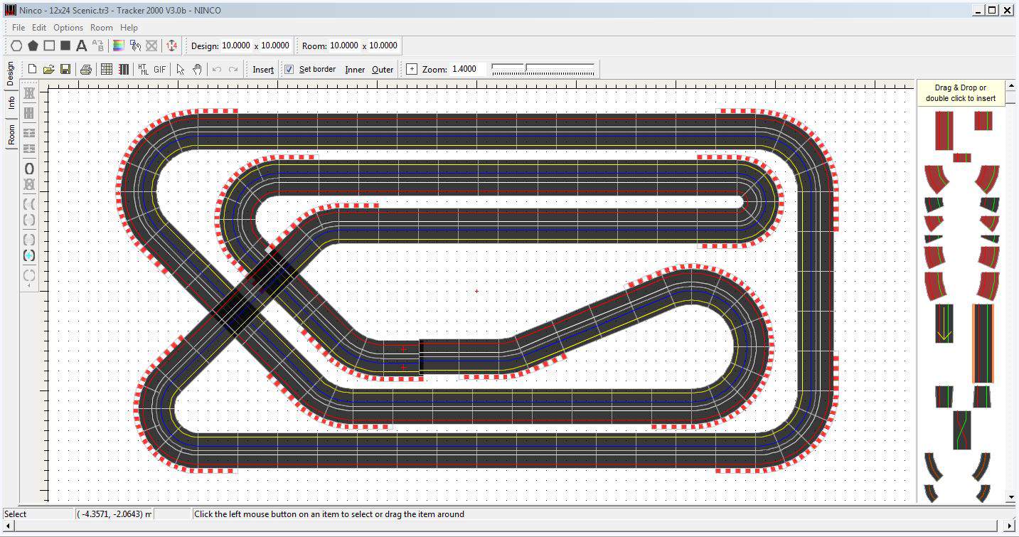 scalextric layout planner